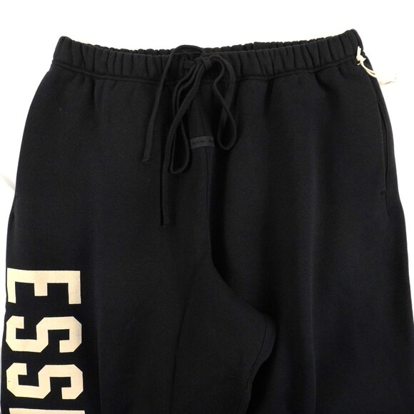 Fear of God ESSENTIALS Fleece Relaxed Sweatpants in Jet Black Size Medium (NWT) - Picture 4 of 13